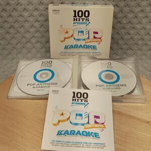 100 Hits: Pop Anthems Karaoke Various Artists CD 4 CD's Music